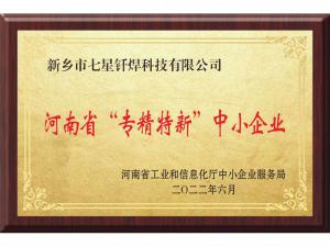 河南省专精特新中小企业